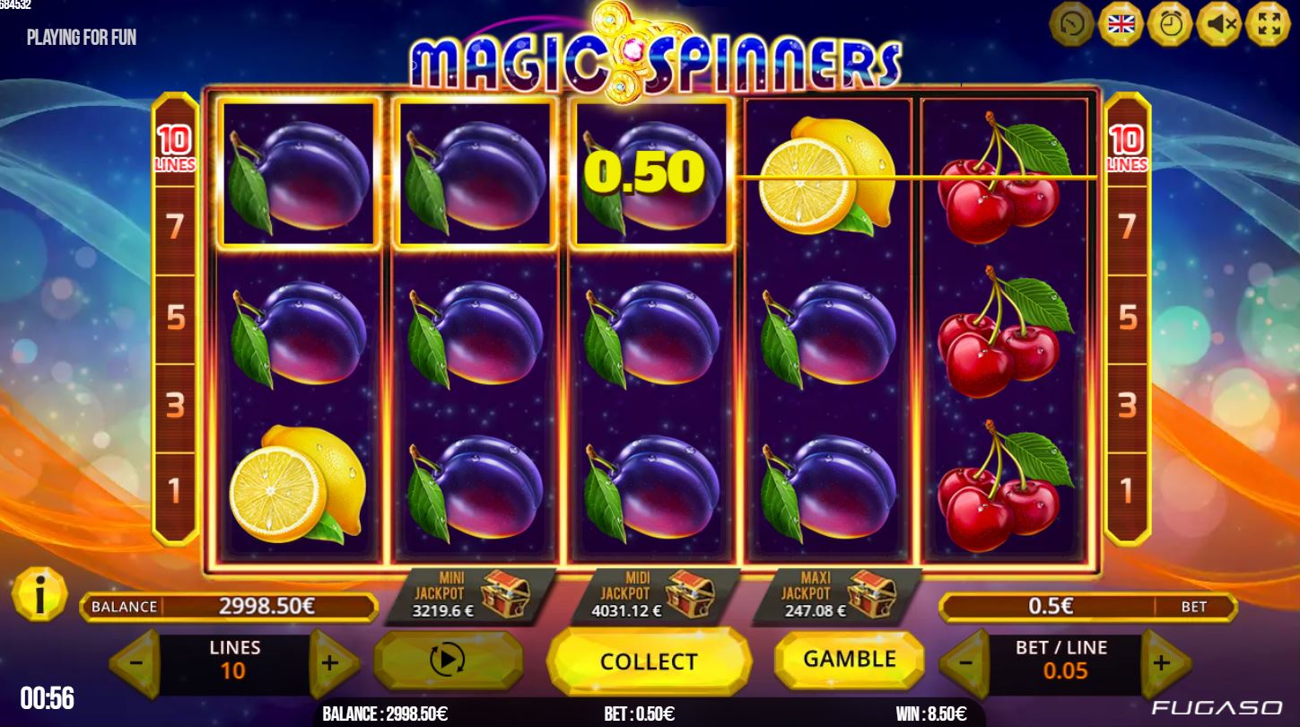 слот Magic Spinners в Пин Ап казино
